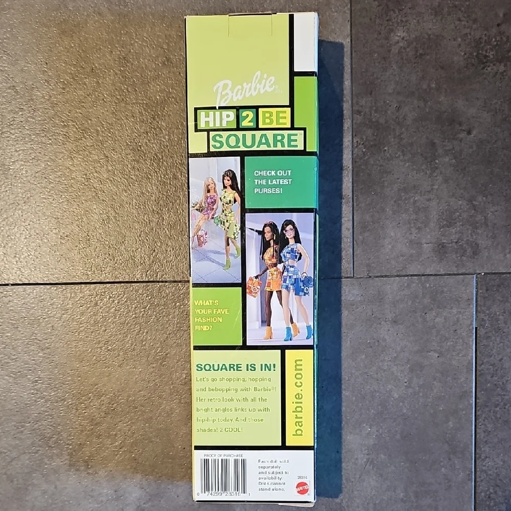 2000 Barbie Hip 2 Be Square in Green and Yellow - Picture 2 of 4